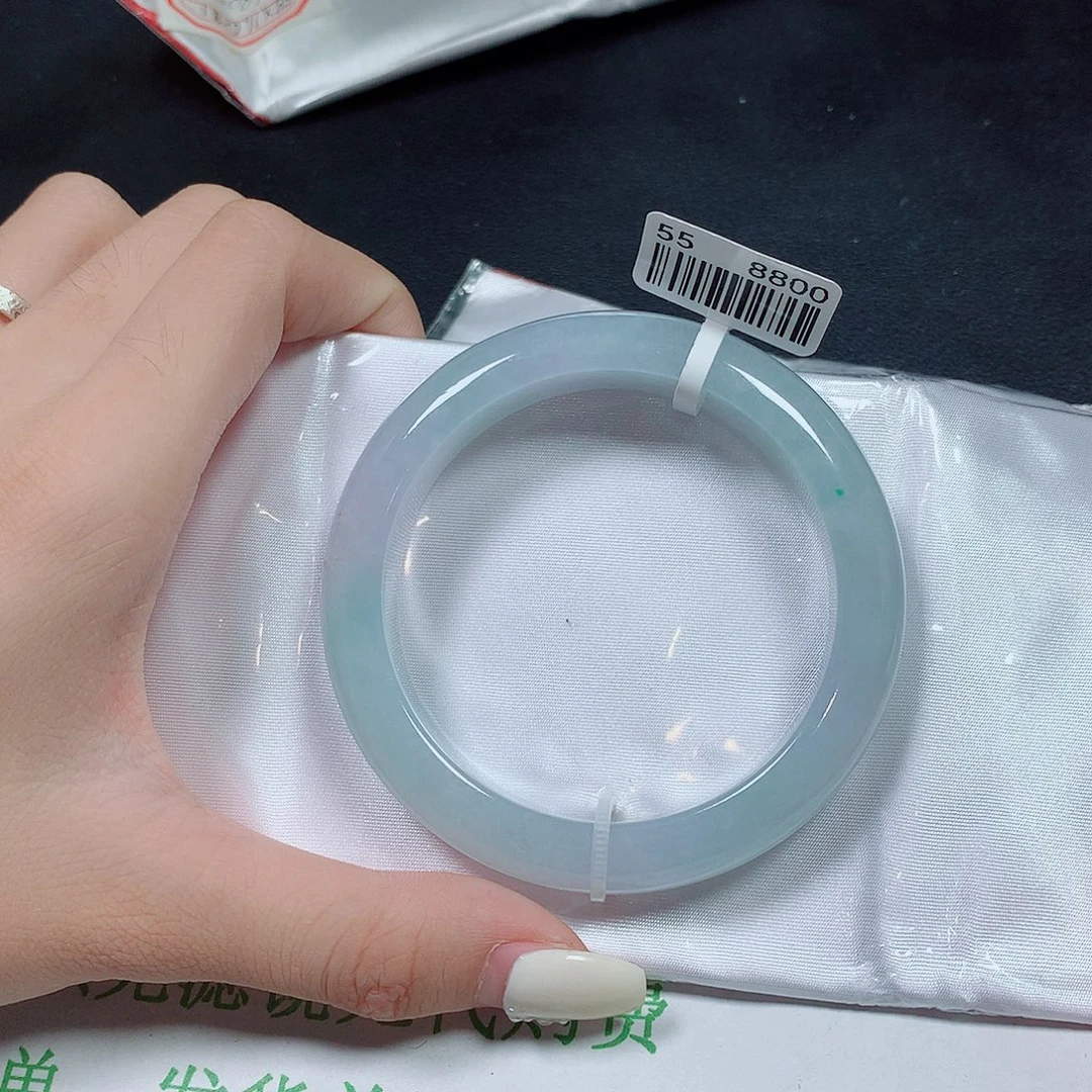 翡翠未镶嵌手镯翡翠手镯55
