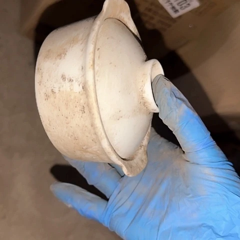 瓷片国营厂库存微瑕10厘米