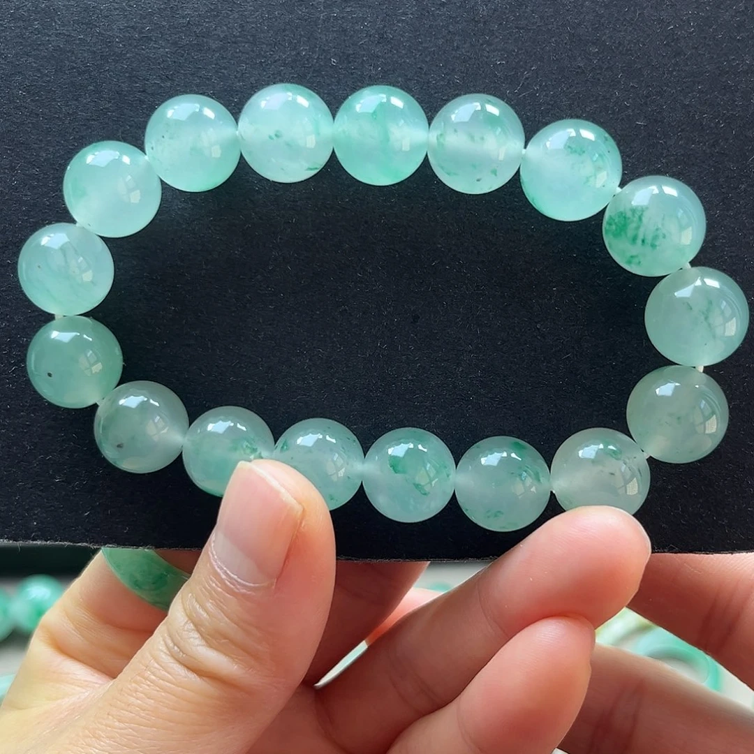 石英质玉未镶嵌手串手串12（微撒金）