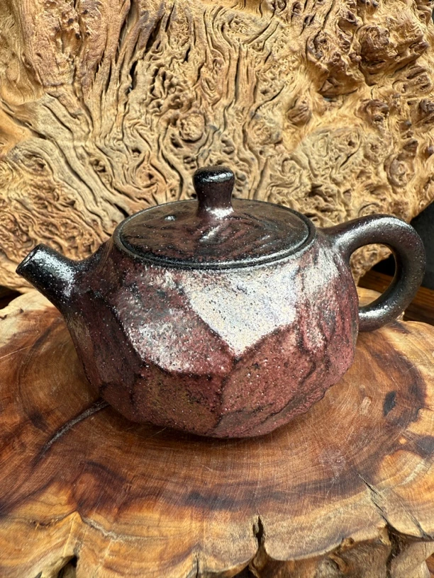 荥经黑砂 兰墨老师亲工手作精品泡茶壶