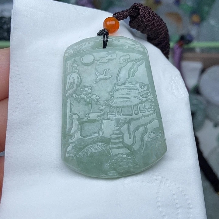 翡翠未镶嵌颈饰翡翠