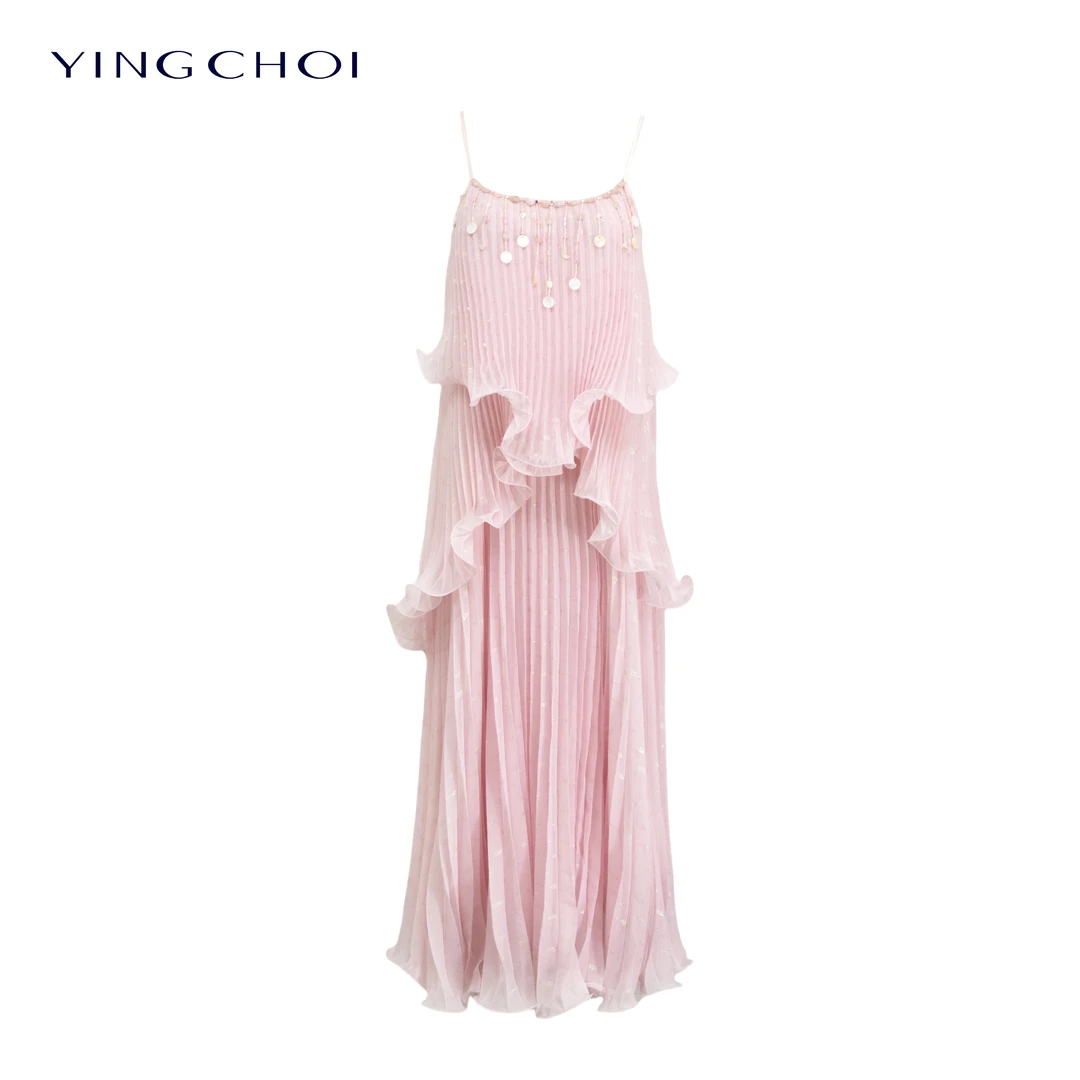 【Nanaco专属】YINGCHOI 2025 夏季 新款 压褶吊带裙 32549