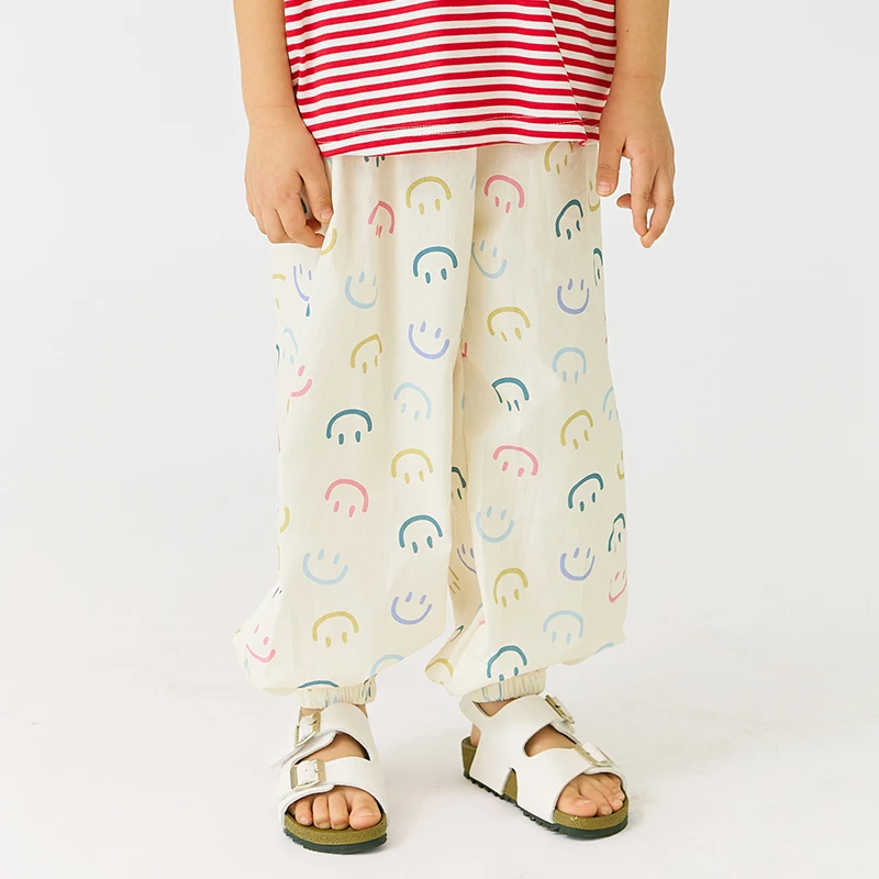 宝宝防蚊裤男童夏季薄款纯棉透气婴儿空调房长裤子女童灯笼裤夏装