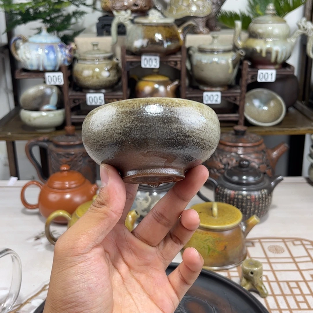 柴烧主人杯，古法传承裸坯柴烧