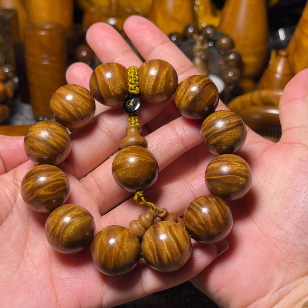 金丝楠枯木花纹2.0手串