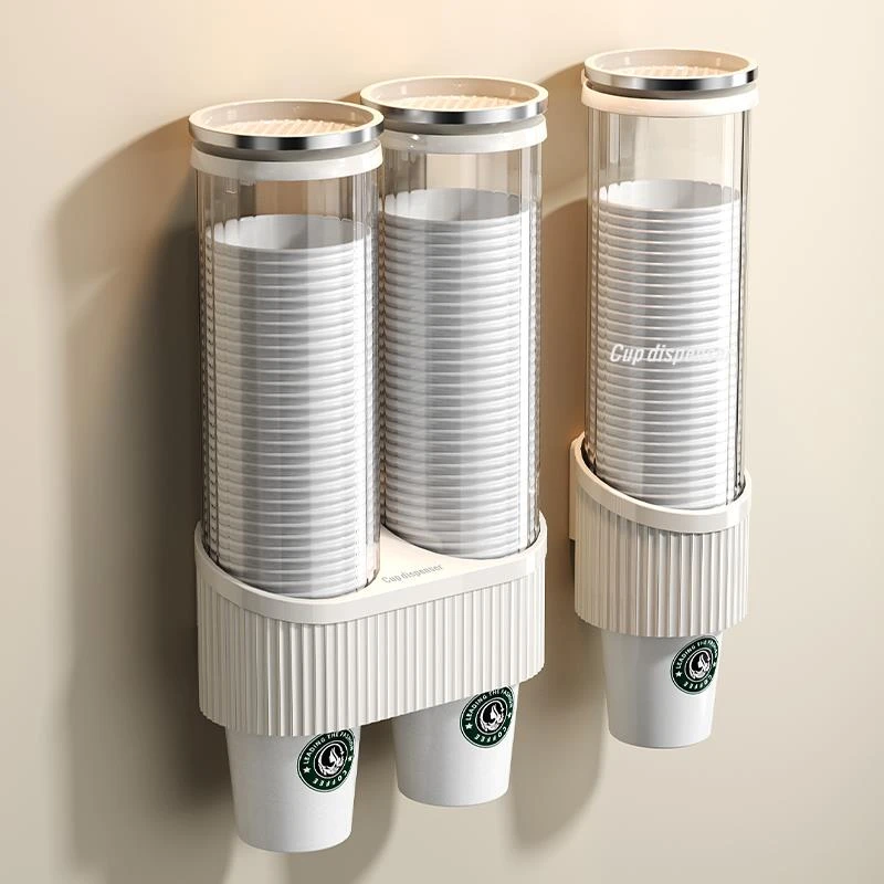 一次性杯子取杯器壁挂式餐厅饭店饮水机旁放纸杯架厨房水杯收纳架