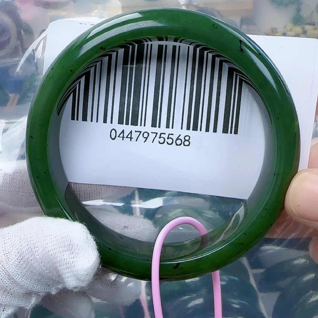 和田玉（碧玉）手镯未镶嵌6061