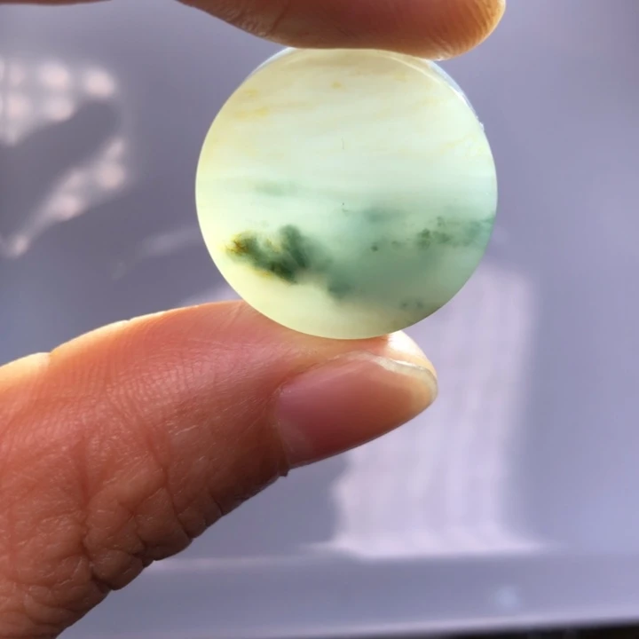 翡翠未镶嵌颈饰缅甸天然翡翠吊坠牌子珠子平安扣