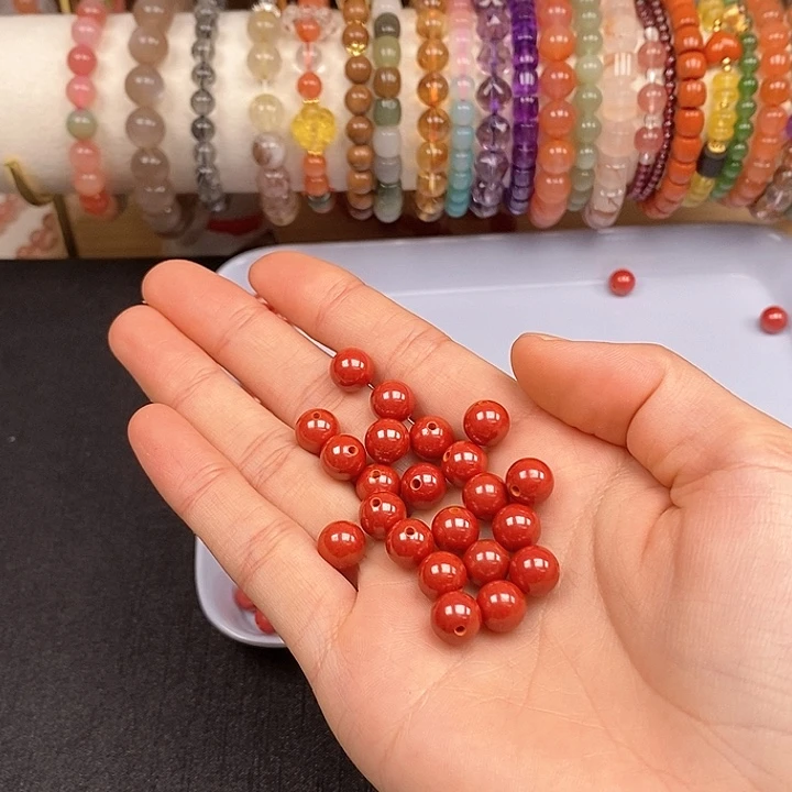 未镶嵌卡8帝王砂30个玛瑙/玉髓