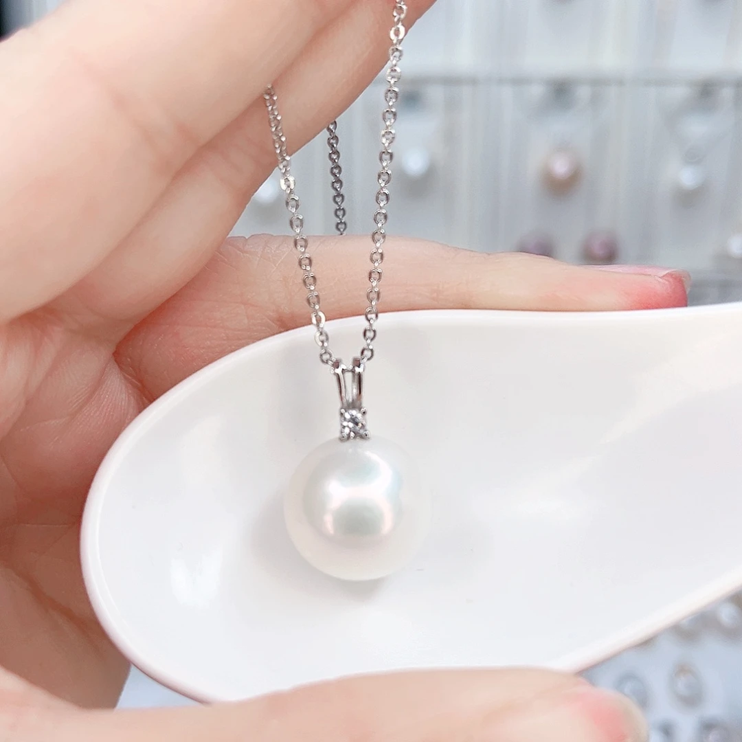 吊坠(赠链)淡水珍珠银S925镶嵌