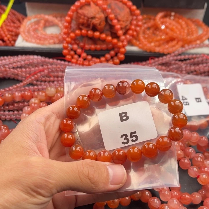 南红玛瑙未镶嵌多样性发货默认微瑕称重10mm