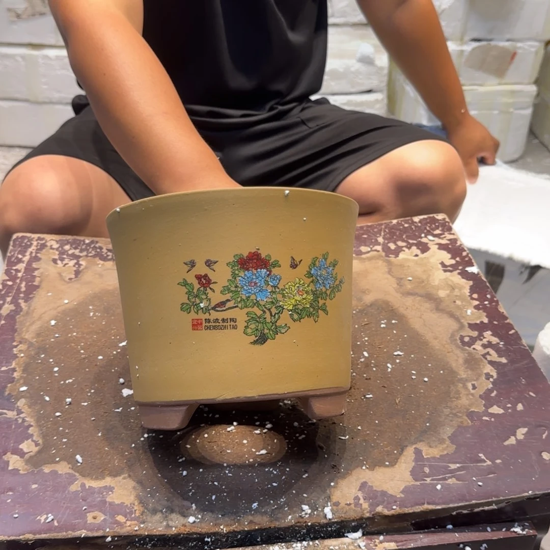 紫砂花盆瑕疵和瑕疵