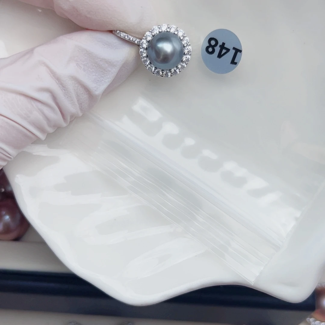 银S925镶嵌海水珍珠颈饰