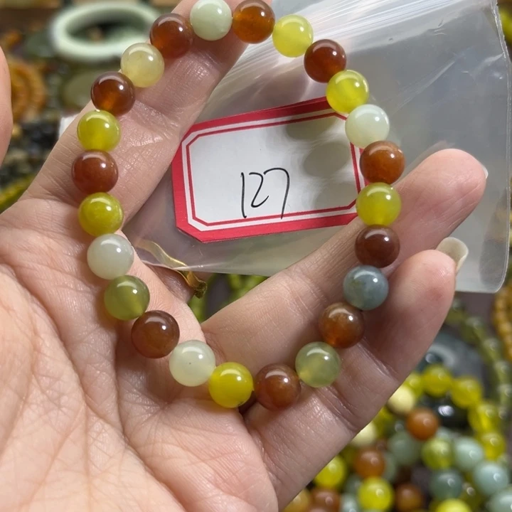 蛇纹石玉未镶嵌手链