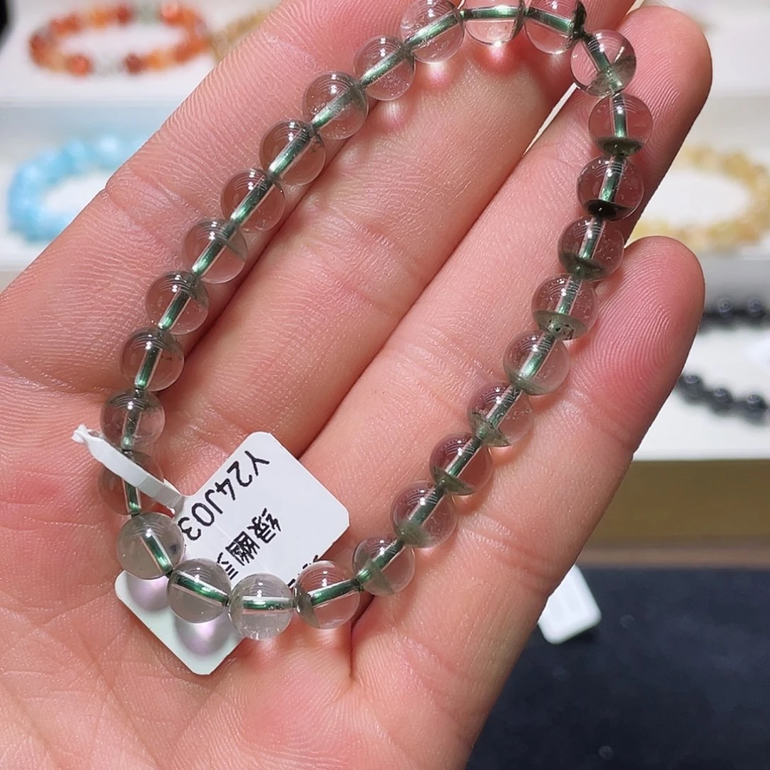 水晶手链未镶嵌绿幽灵7.4