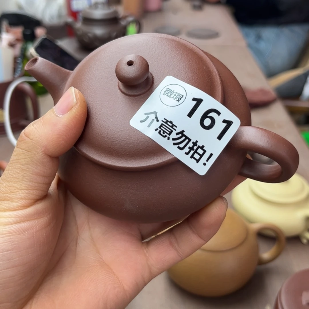 紫砂茶壶紫泥明炉200左右瑕疵