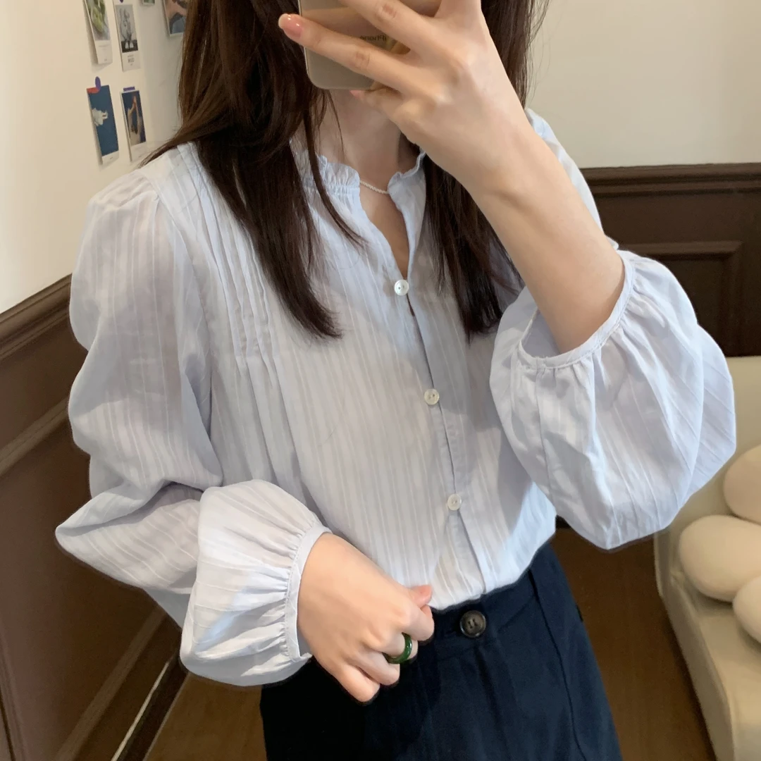 【Niche Young】 时尚百搭薄款小众气质白色设计感衬衫 CX20135