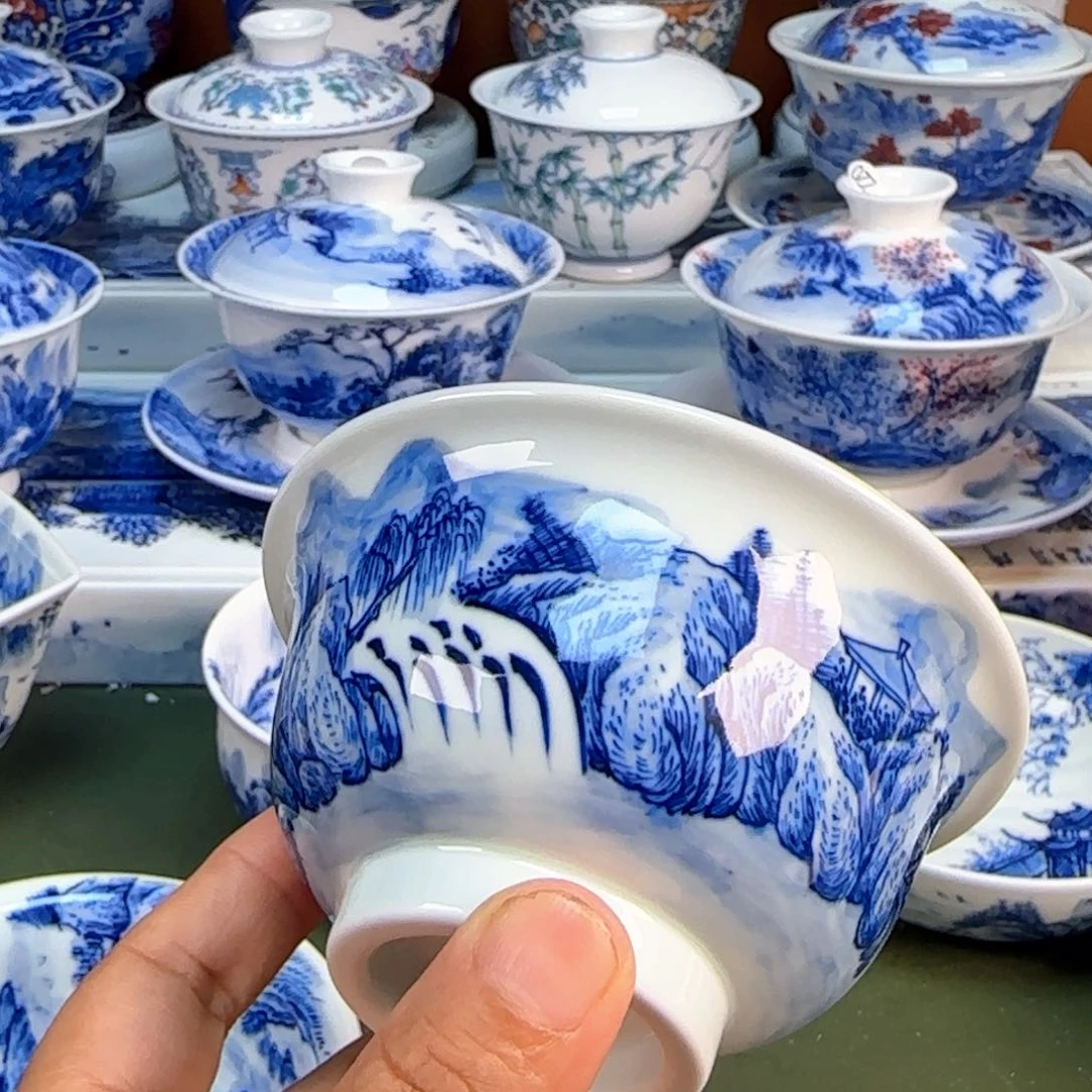 景德镇纯手绘茶具圆圆205