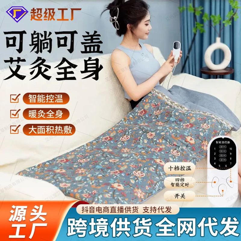 艾灸热敷毯电加热艾绒床垫艾草电热褥子全身通用养生理疗包艾灸毯