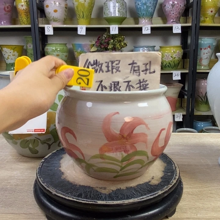 景德镇高温陶瓷花盆