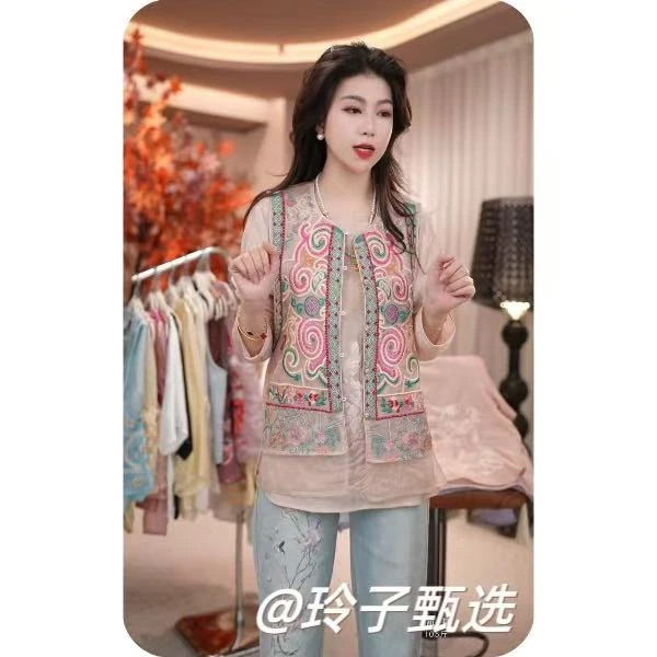 （舞狮意马夹）原版！原版！新中式国风轻奢气质重工苏绣马夹上衣