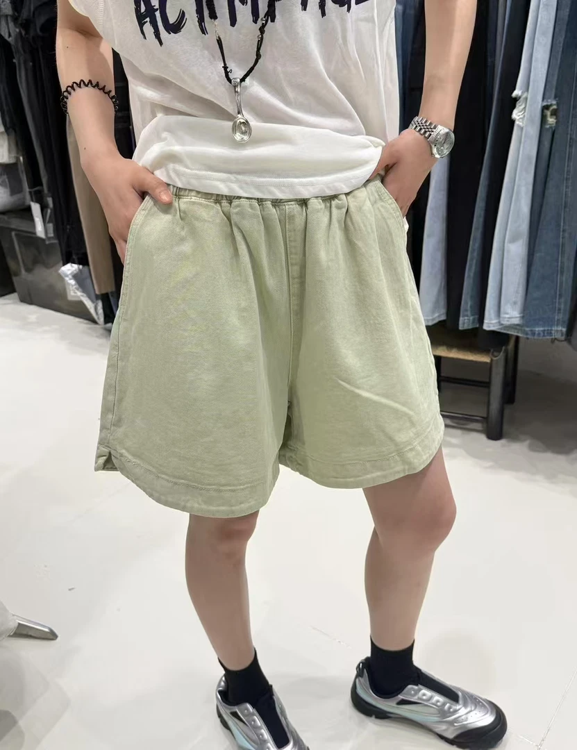 Phm夏季新款高品阔腿牛仔短裤BC 6105