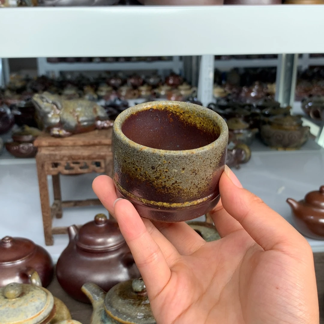 茶壶紫砂纯自然柴烧