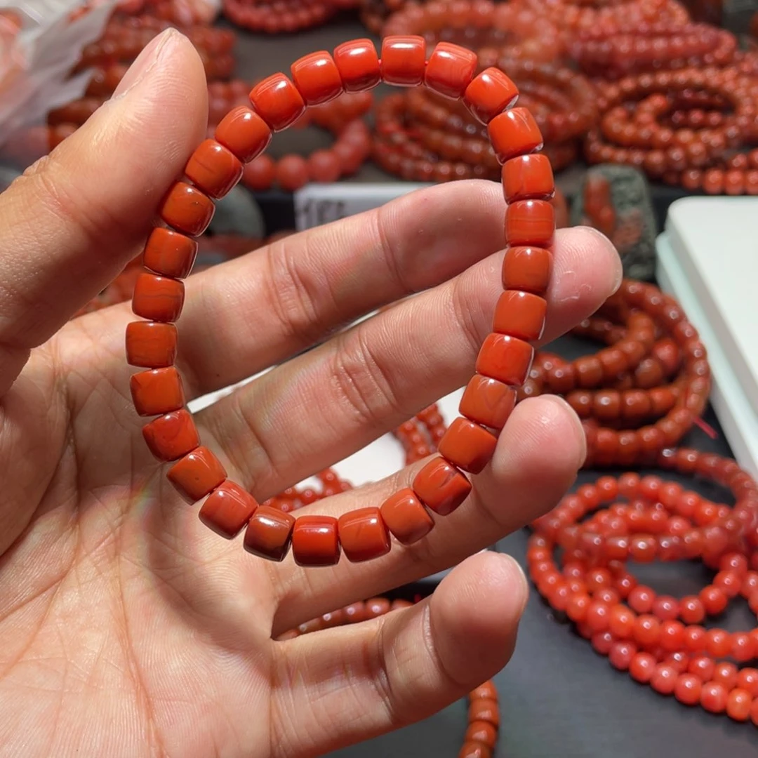南红玛瑙手链未镶嵌