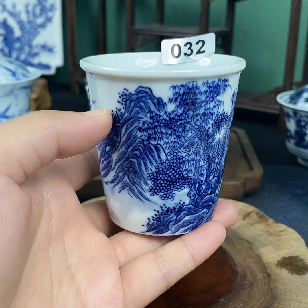瓷片景德镇手绘青花茶器032