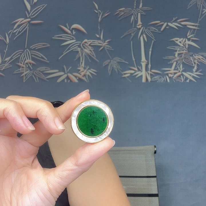 吊坠(不含链)银S925镶嵌翡翠特价