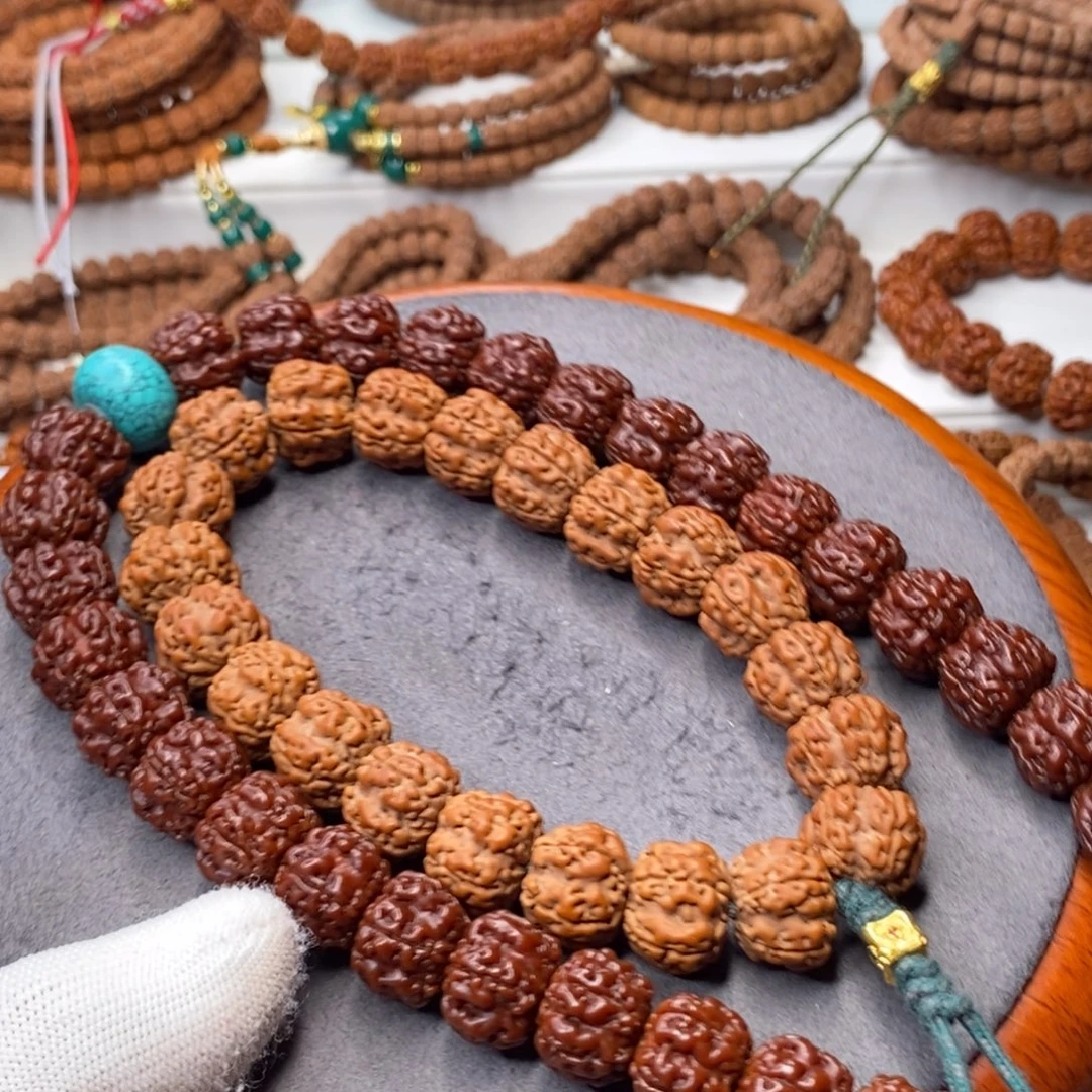 金刚菩提吊坠五瓣方墩梅花，尺寸16