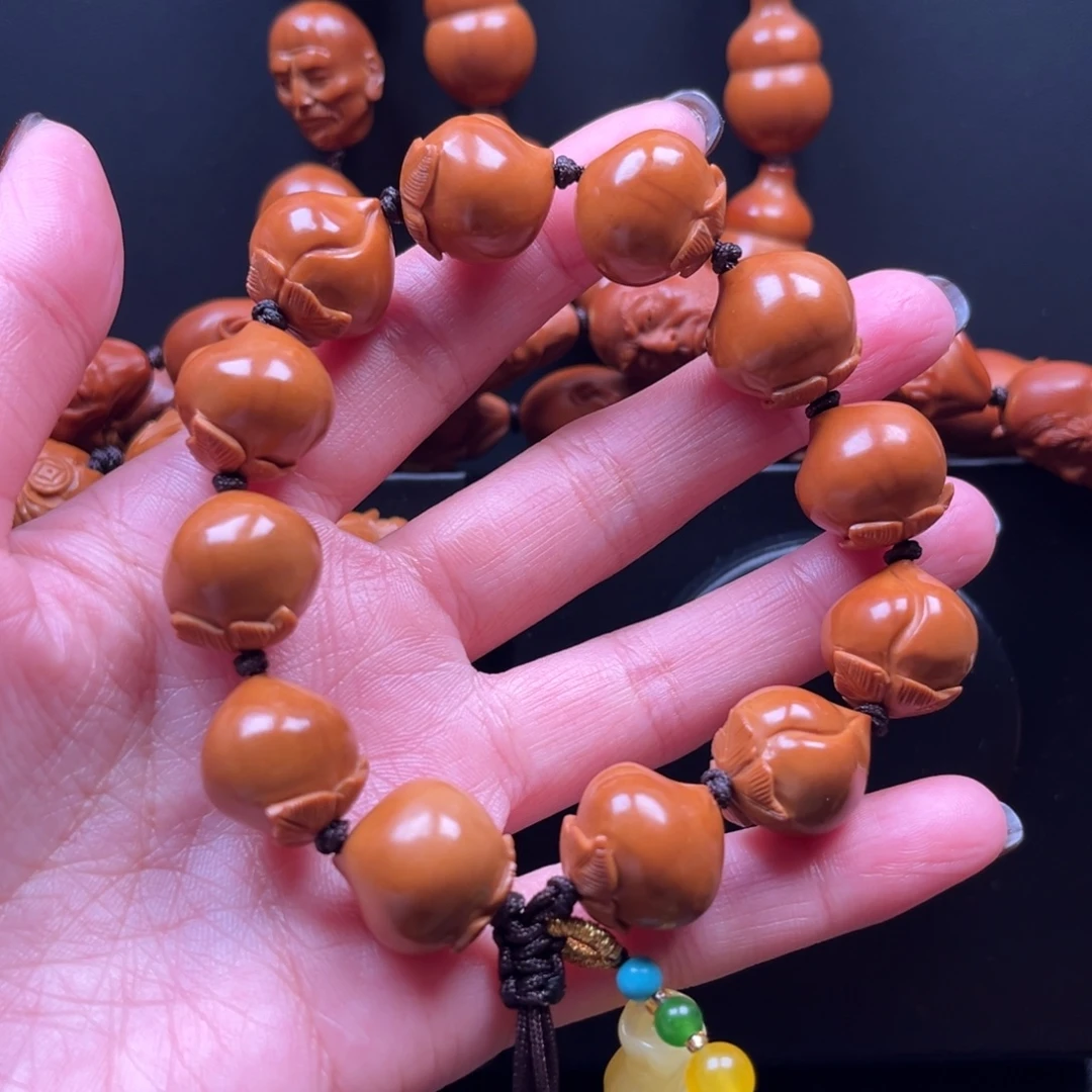 手串橄榄核寿桃15