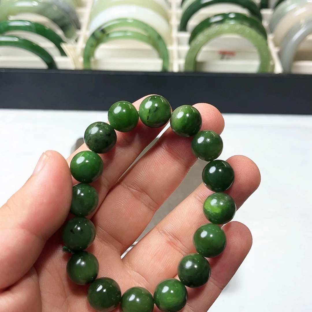 和田玉未镶嵌手链1