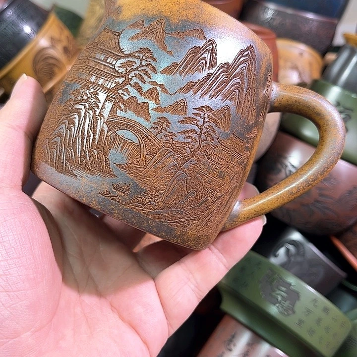 茶杯紫砂全手工紫砂主人杯