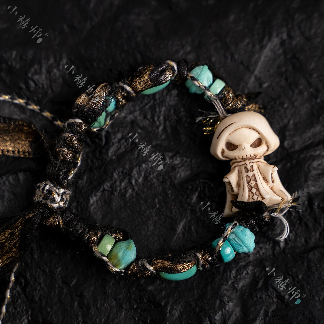 【夜骸】绿松石鹿角手链