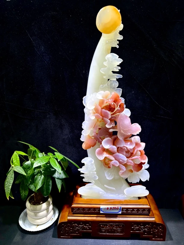 《花开富贵》节节高升硕果累累老板办公室客厅开业礼品摆件