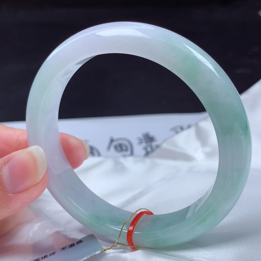 翡翠未镶嵌手镯58圈m11844