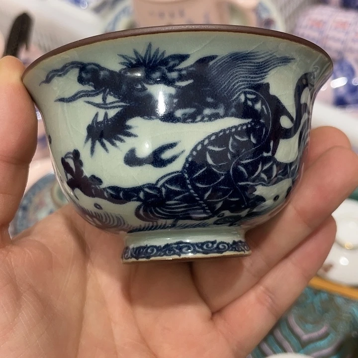 陶摆件景德镇陶瓷主人杯2344