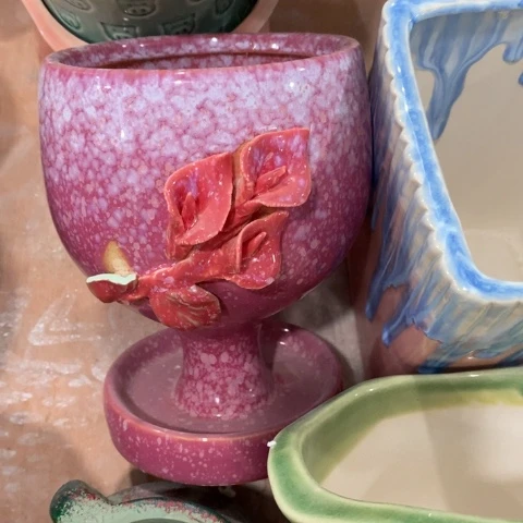 大粉色酒杯313113陶瓷