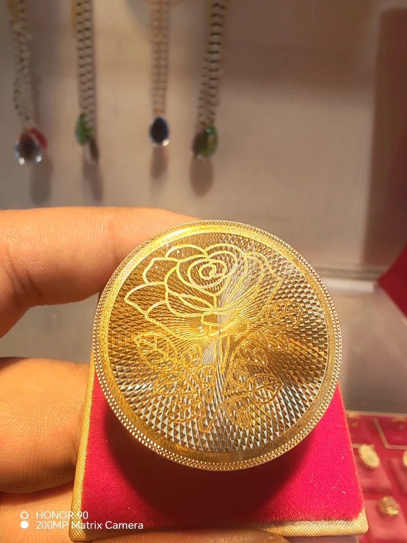 合金戒指 قاپلىما ئالتۇن، 0.28گىرام ئالتۇن، 5.6گىرام كۆمۈش