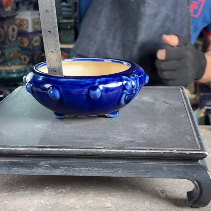 一风堂石湾花盆 内13*5微瑕