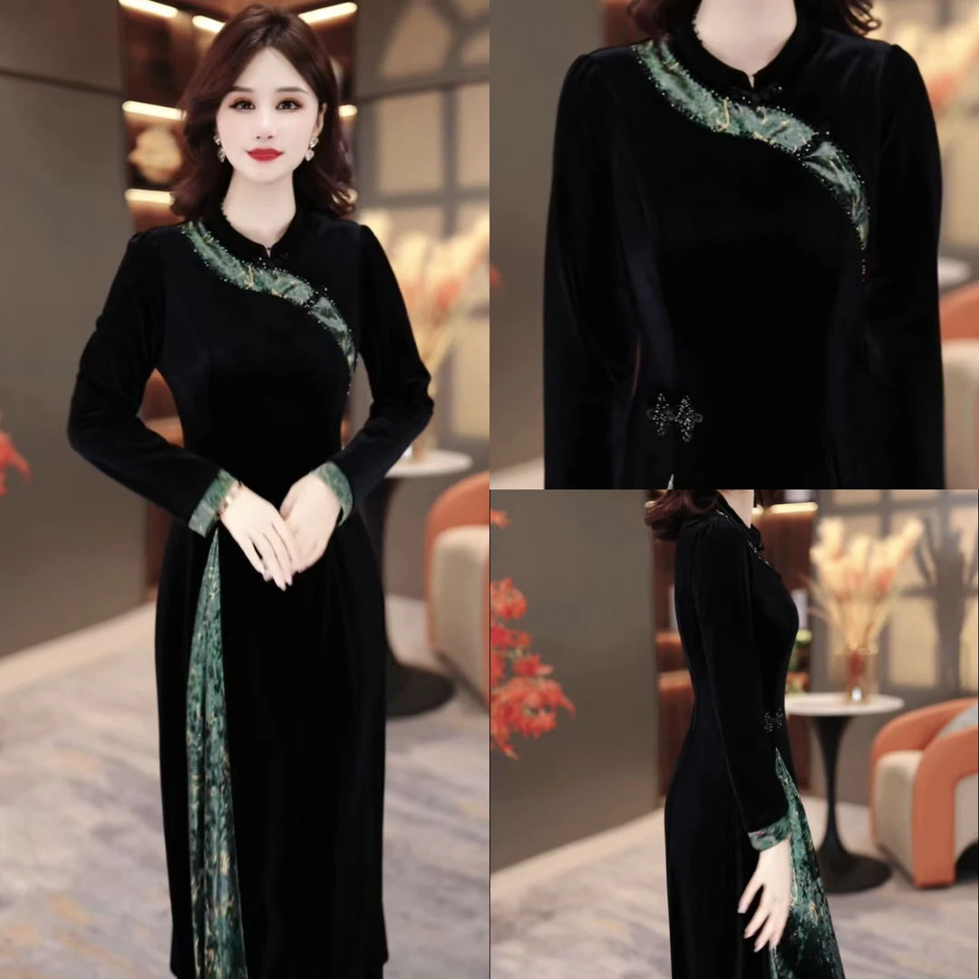 冬季显瘦连衣裙2025新款显瘦修身气韩版遮肚打底裙MY25YS3572