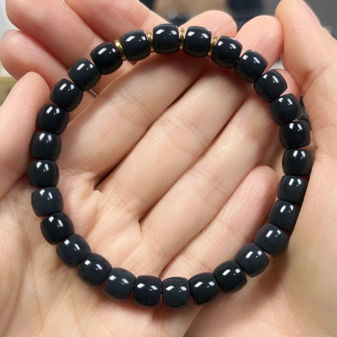 和田玉未镶嵌手串卡8直切