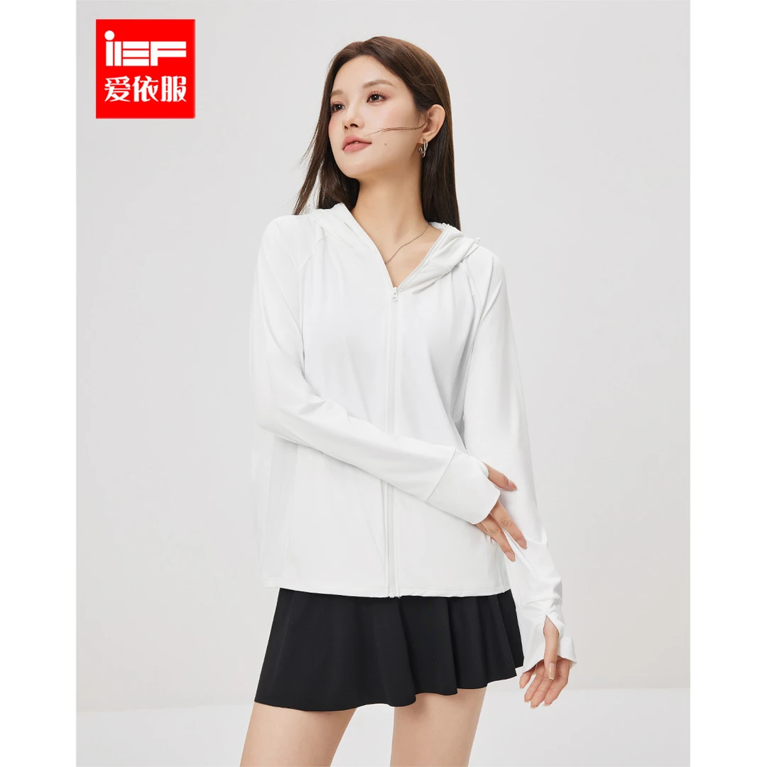 IEF/爱依服短款外套2025夏季新款简约纯色外出百搭遮阳外套女