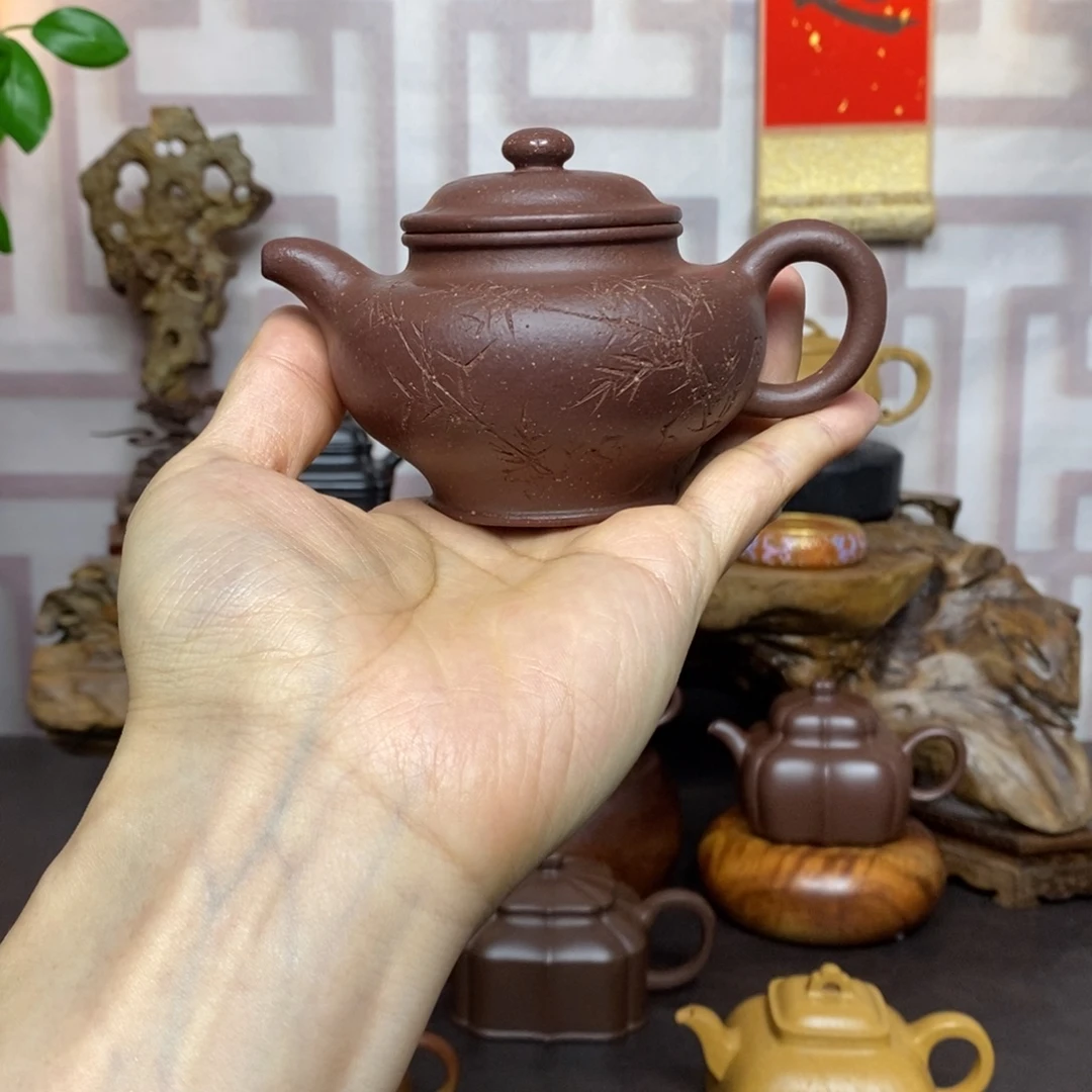 紫砂茶壶紫砂茶具紫泥掇只
