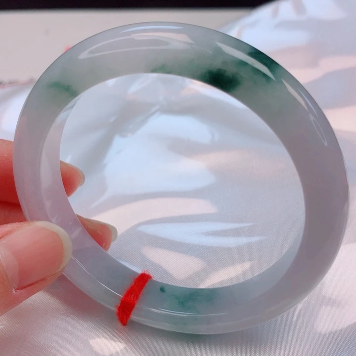 翡翠未镶嵌手镯57。58