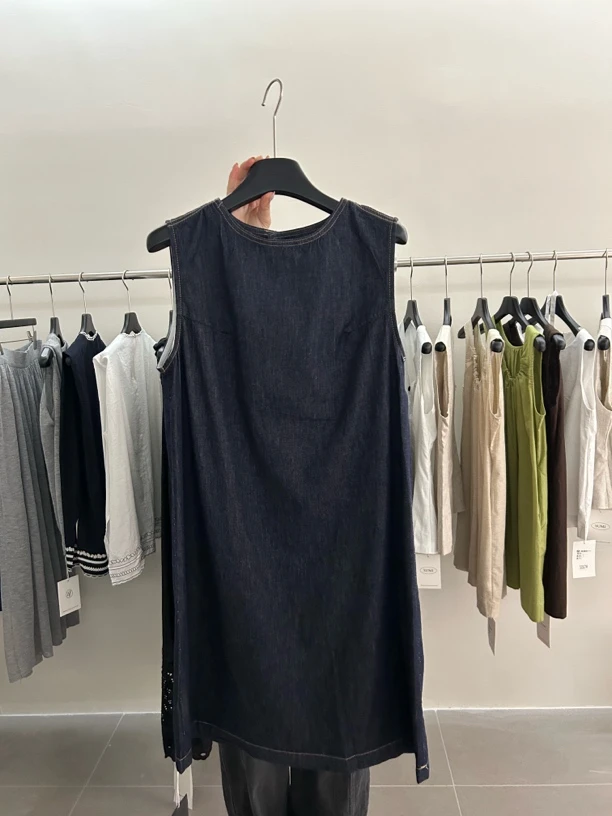 08353 裙长89 简约时尚牛仔裙