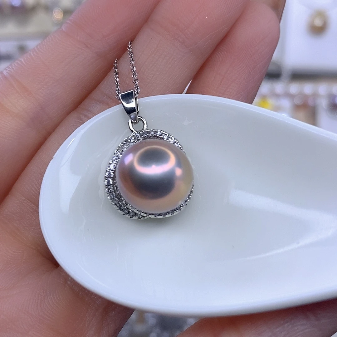 颈饰合金淡水珍珠