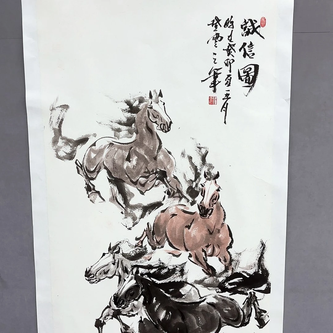 国画艺术家真人手绘