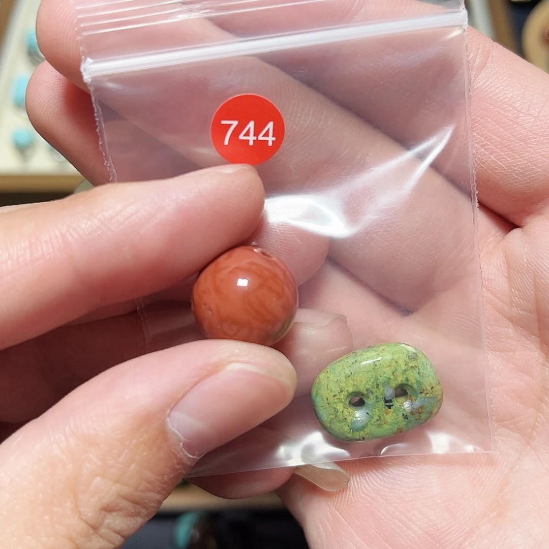 桥****玛瑙/玉髓未镶嵌圆珠桶珠老型手串！！